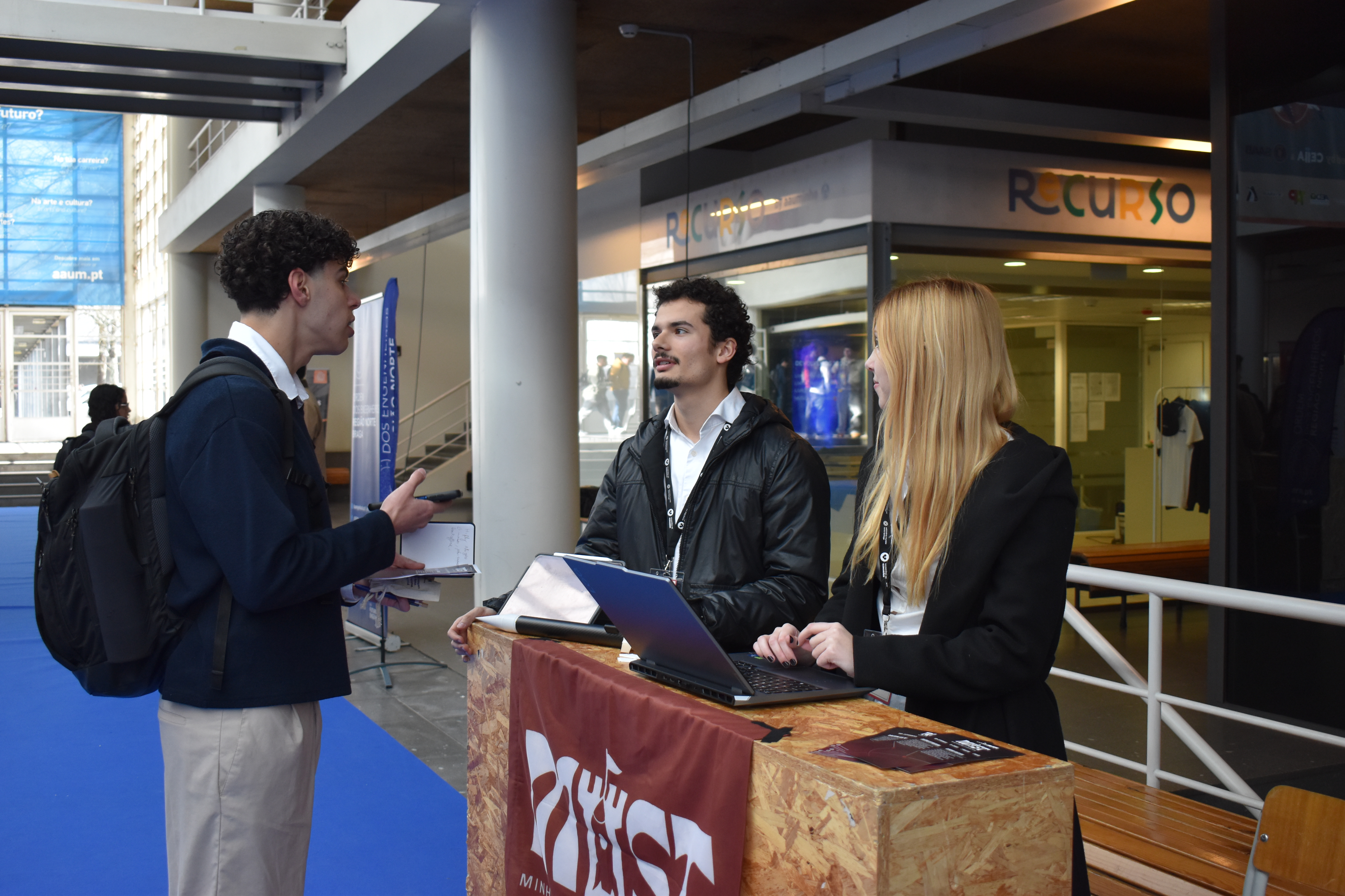 MAST presenting projects and engaging with students at the Career Fair